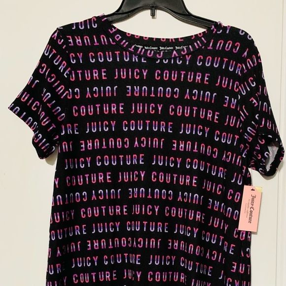 NEW JUICY COUTURE LOGO SLEEP SHIRT L - Picture 2 of 4